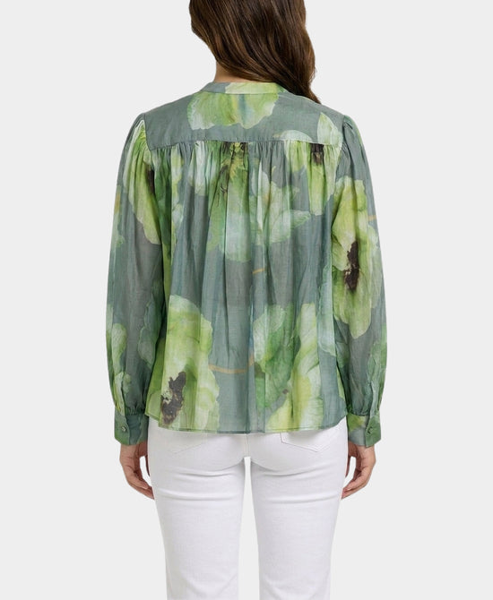 
Printed Blouse in GREEN view 2