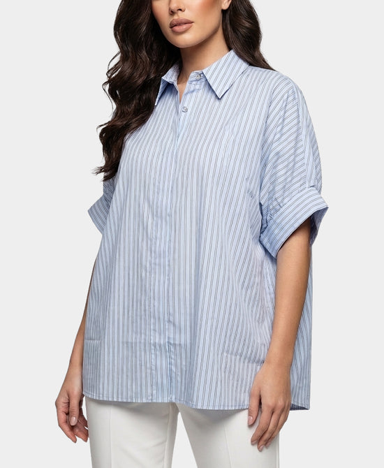Oversized Stripe Shirt view 1