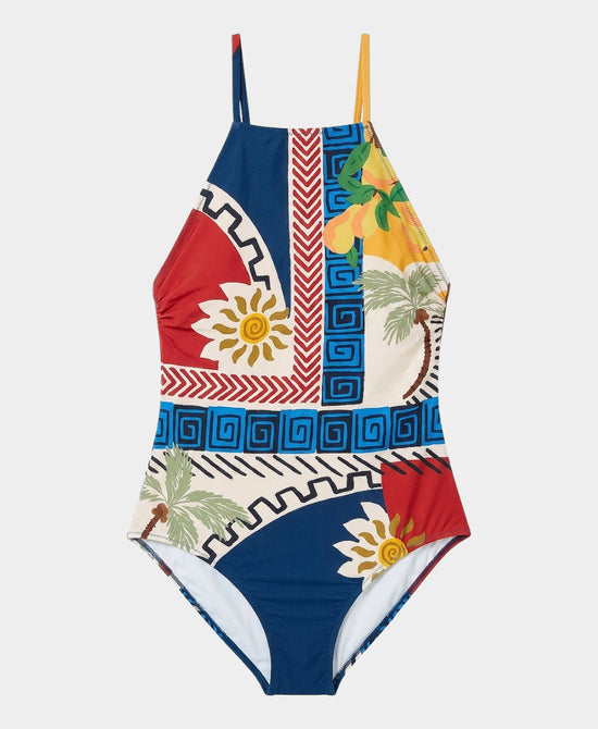 
Printed One Piece Swimsuit in MULTI view 2
