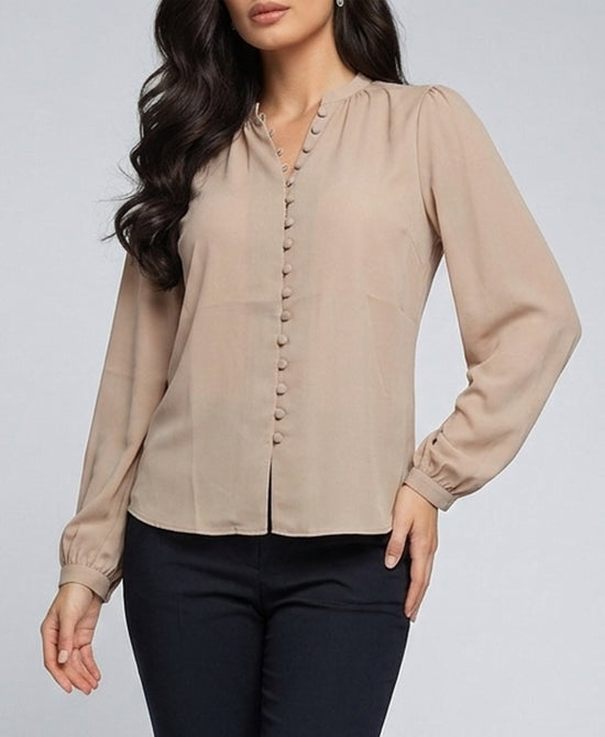 
Solid Blouse in BEIGE view 1