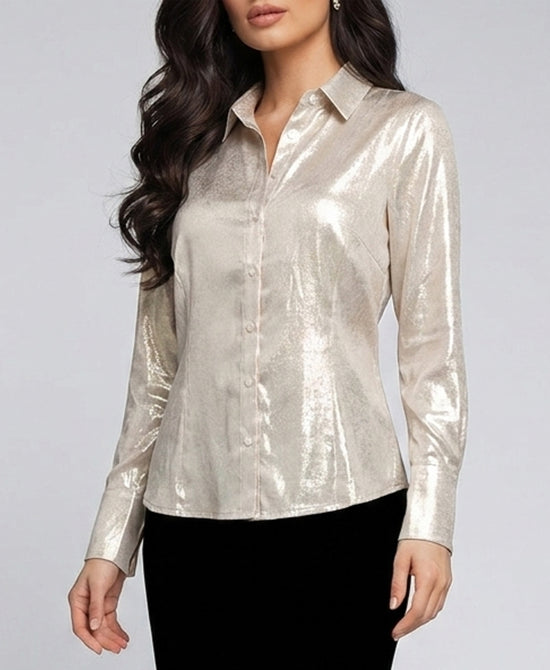 
Shimmer Blouse in CHAMPAGNE view 1
