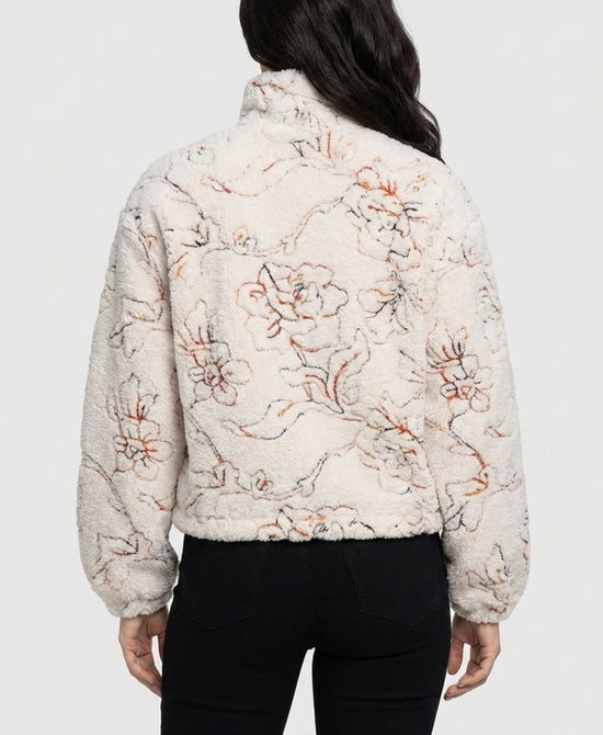 
Teddy Jacket w/ Embroidered Detail in IVORY MULTI view 2