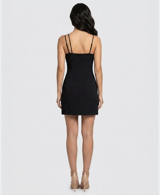 
Satin Dress w/ Rosette in BLACK view 2