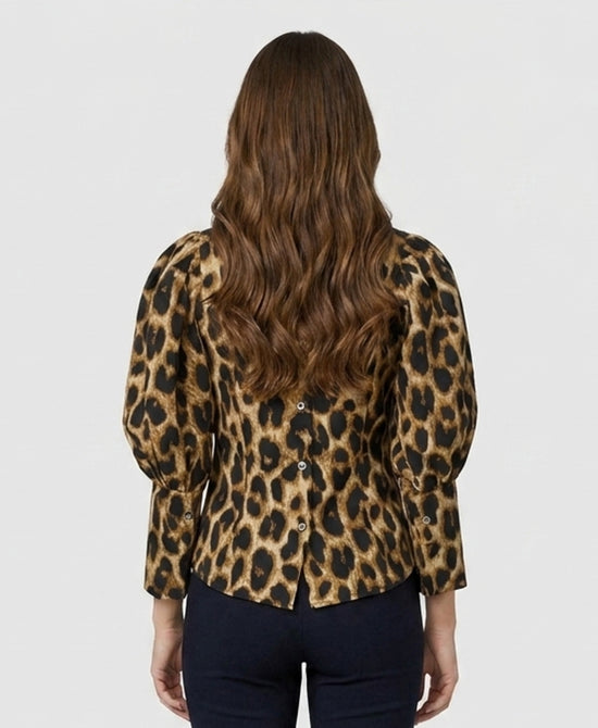 
Leopard Print Blouse in BROWN/BLACK view 2