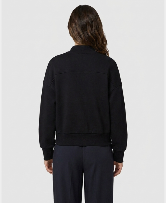 
Scuba Sweatshirt w/ Zippers in BLACK view 2