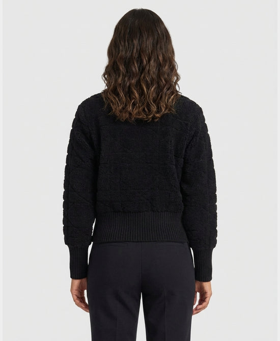 
Zip Up Sweater in BLACK view 2