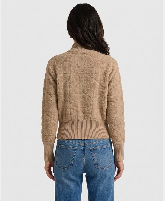 
Zip Up Sweater in BEIGE view 2