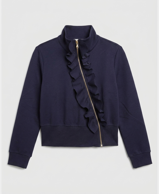 
Scuba Ruffle Jacket in NAVY view 2