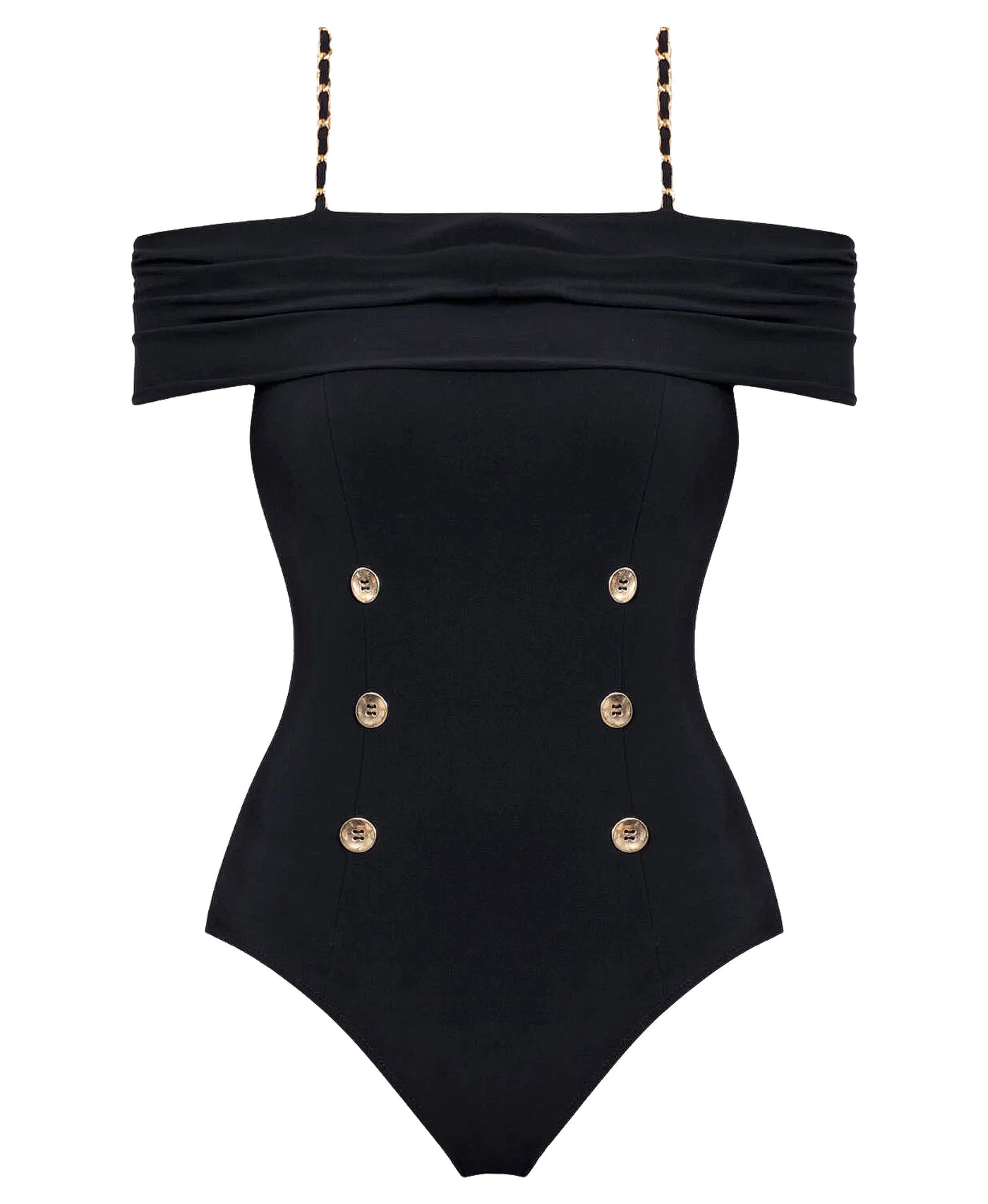 Button Detail One-Piece Swimsuit view 1