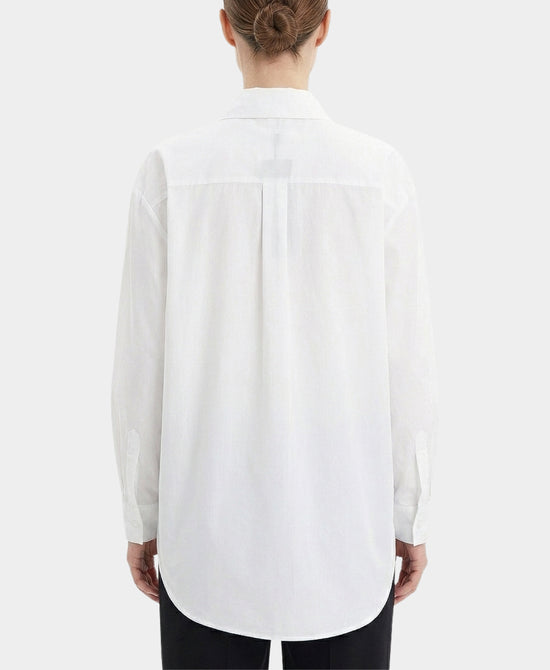 
Shirt w/ Oversized Gold Buttons in WHITE view 2