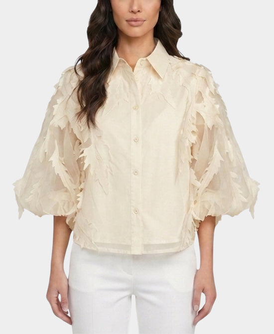 
Leaf Blouse in WHITE view 1