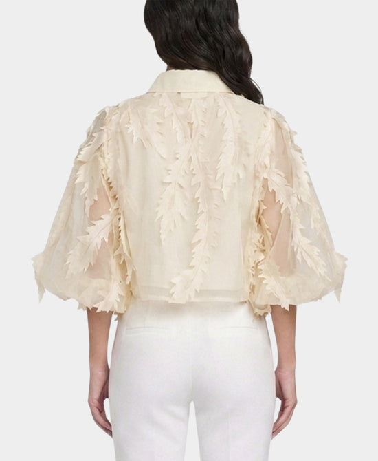 
Leaf Blouse in WHITE view 2