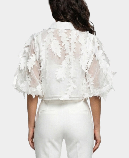 
Leaf Blouse in WHITE view 2