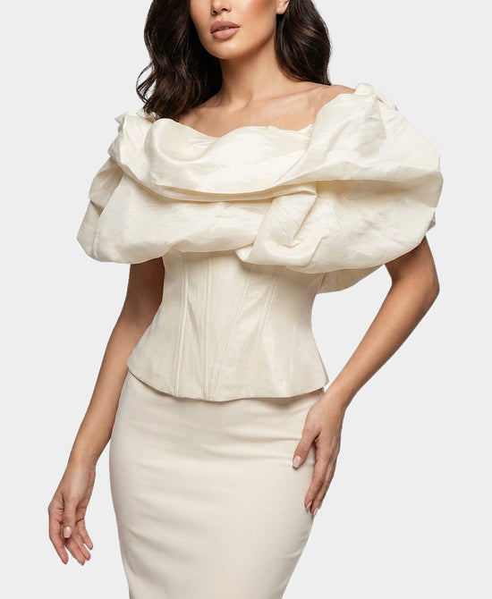 
Off The Shoulder Corset in IVORY view 1