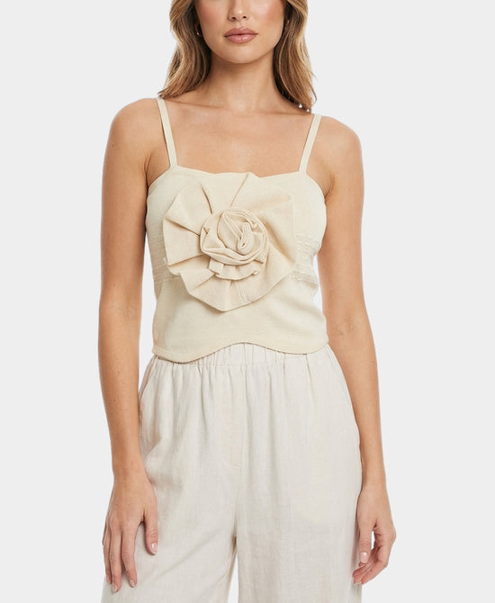 Crop Top w/ Flower view 1