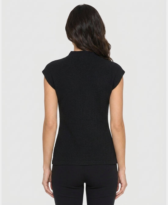 
Knit Top w/ Jewel Detail in BLACK view 2
