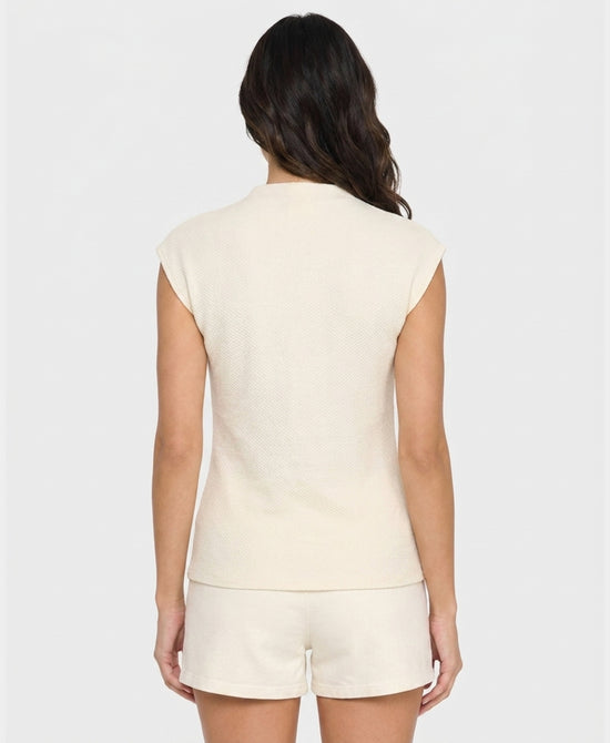 
Knit Top w/ Jewel Detail in IVORY view 2