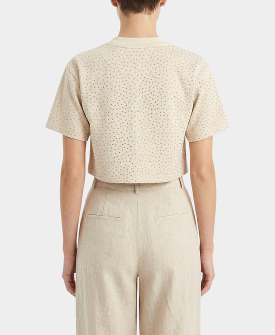 Cropped Crystal Tee view 2