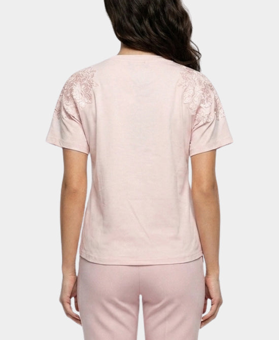 
Tee w/ Lace in PINK view 2
