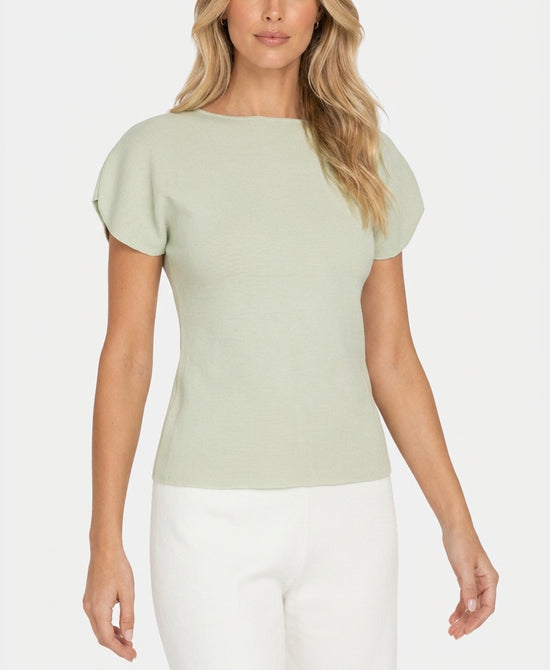 
Top w/ Puff Sleeves in MINT GREEN view 1