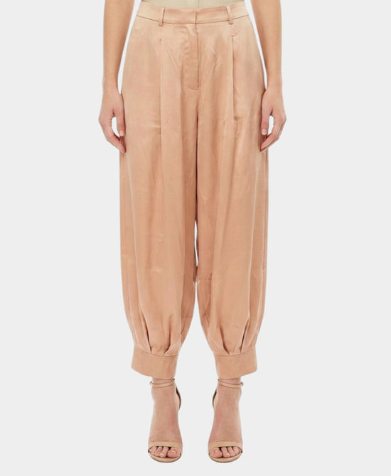 Satin Tapered Pants view 1