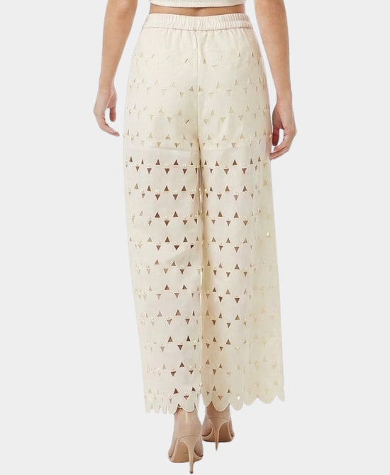 
Laser Cut Pants in IVORY view 2