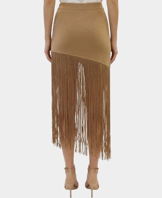 Knit Skirt w/ Fringe view 2