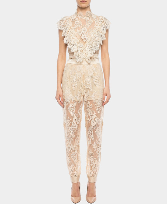 Lace Ruffle Top & Pants - 2 Pc Set view 1