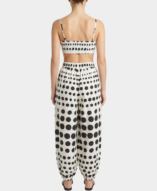 Polka Dot Crop Top & Balloon Pants - 2 Pc Set view 2