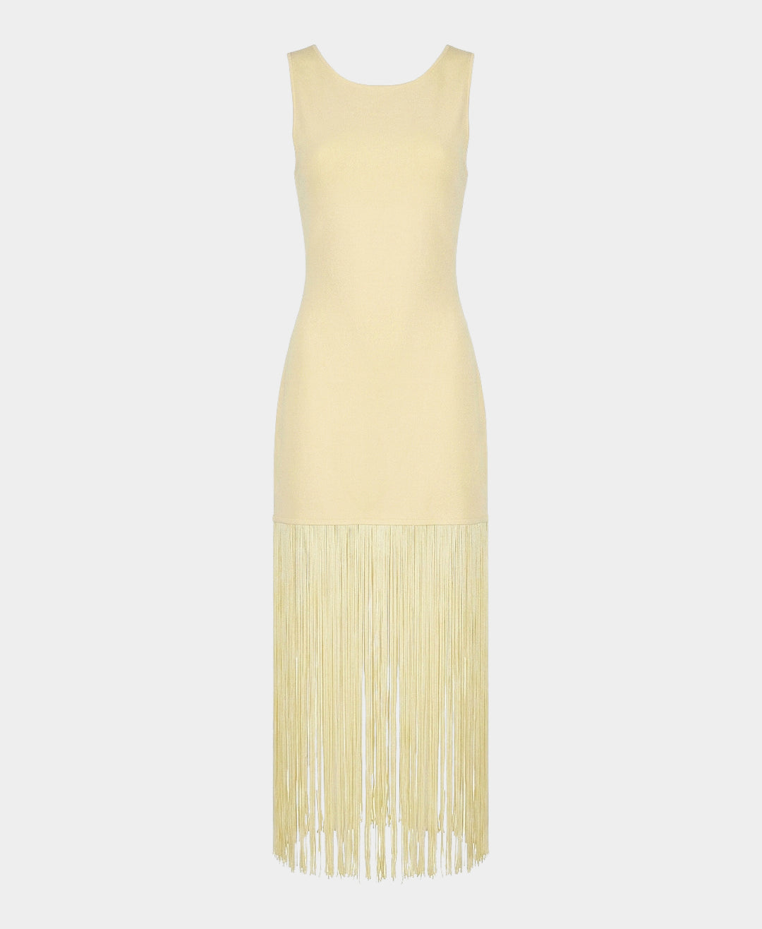 Knit Dress w/ Fringe Bottom  FOX'S - Online