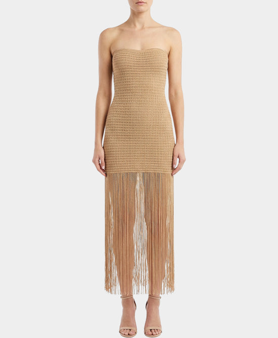 Knit Dress w/ Fringe view 1