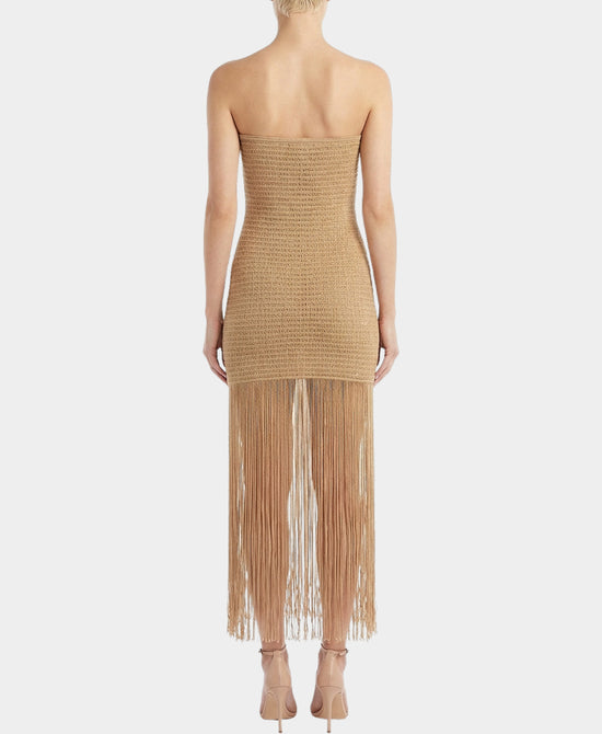 Knit Dress w/ Fringe view 2