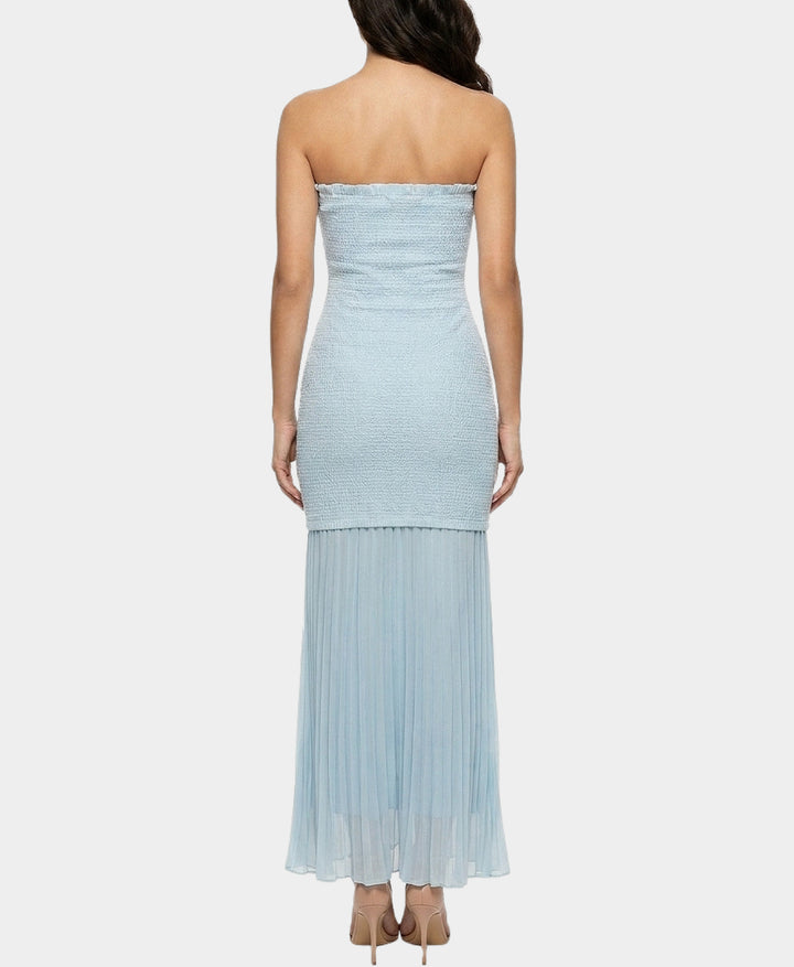 Dress w/ Pleated Sheer Bottom FOX'S - Online Dress w/ Pleated Sheer Bottom FOX'S - Online