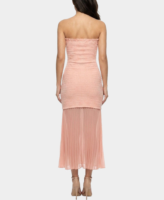 
Dress w/ Pleated Bottom in PINK view 2