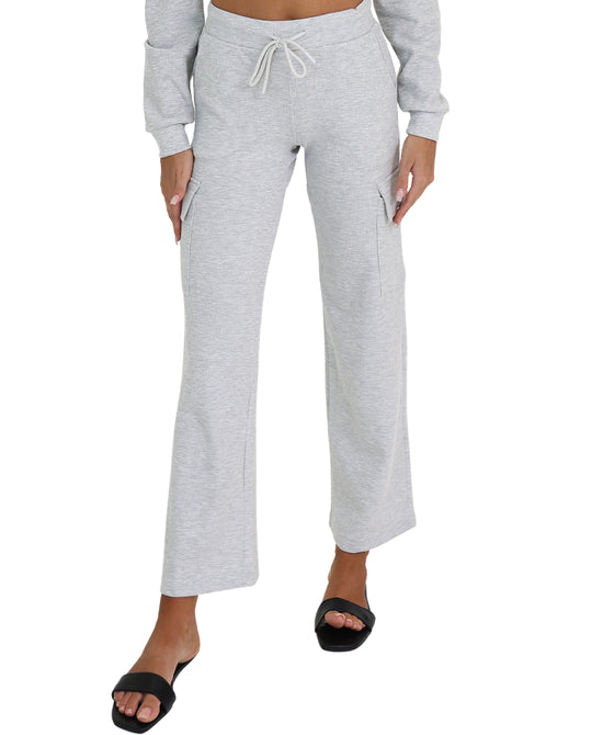 Waffle Knit Cargo Sweatpants view 