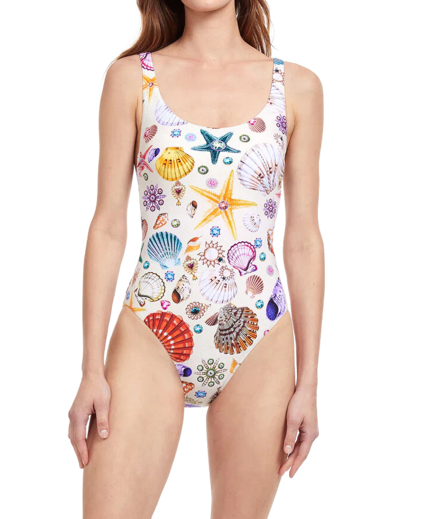 Seashell Print Swimsuit image 1