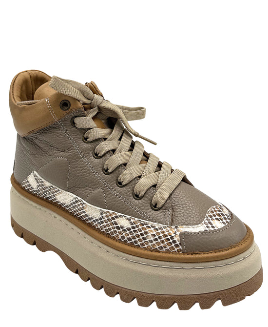 Leather Printed Platform Shoes view 