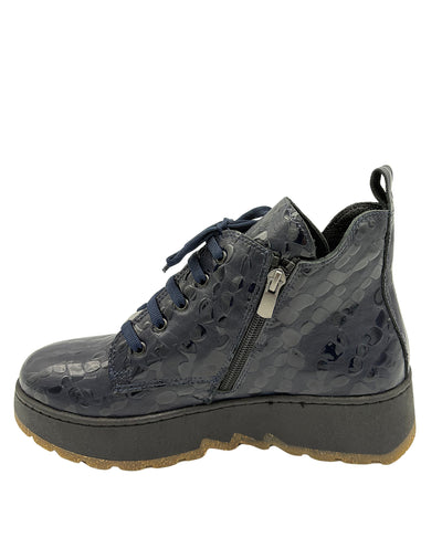 Leather Textured Platform Bootie image 2