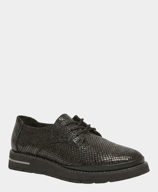 
Leather Shimmer Textured Lace Loafer in BLACK view 1