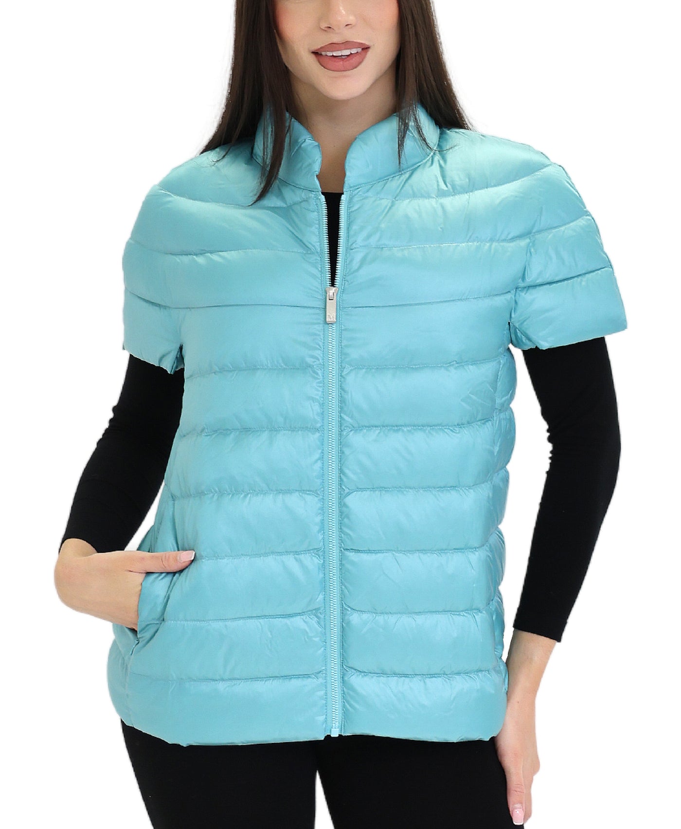 Short Sleeve Puffer Vest view 1