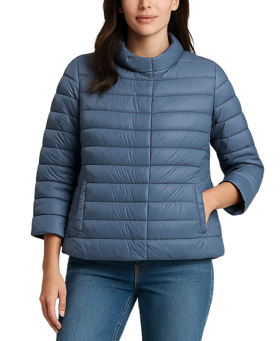 3/4 Sleeve Puffer Jacket view 