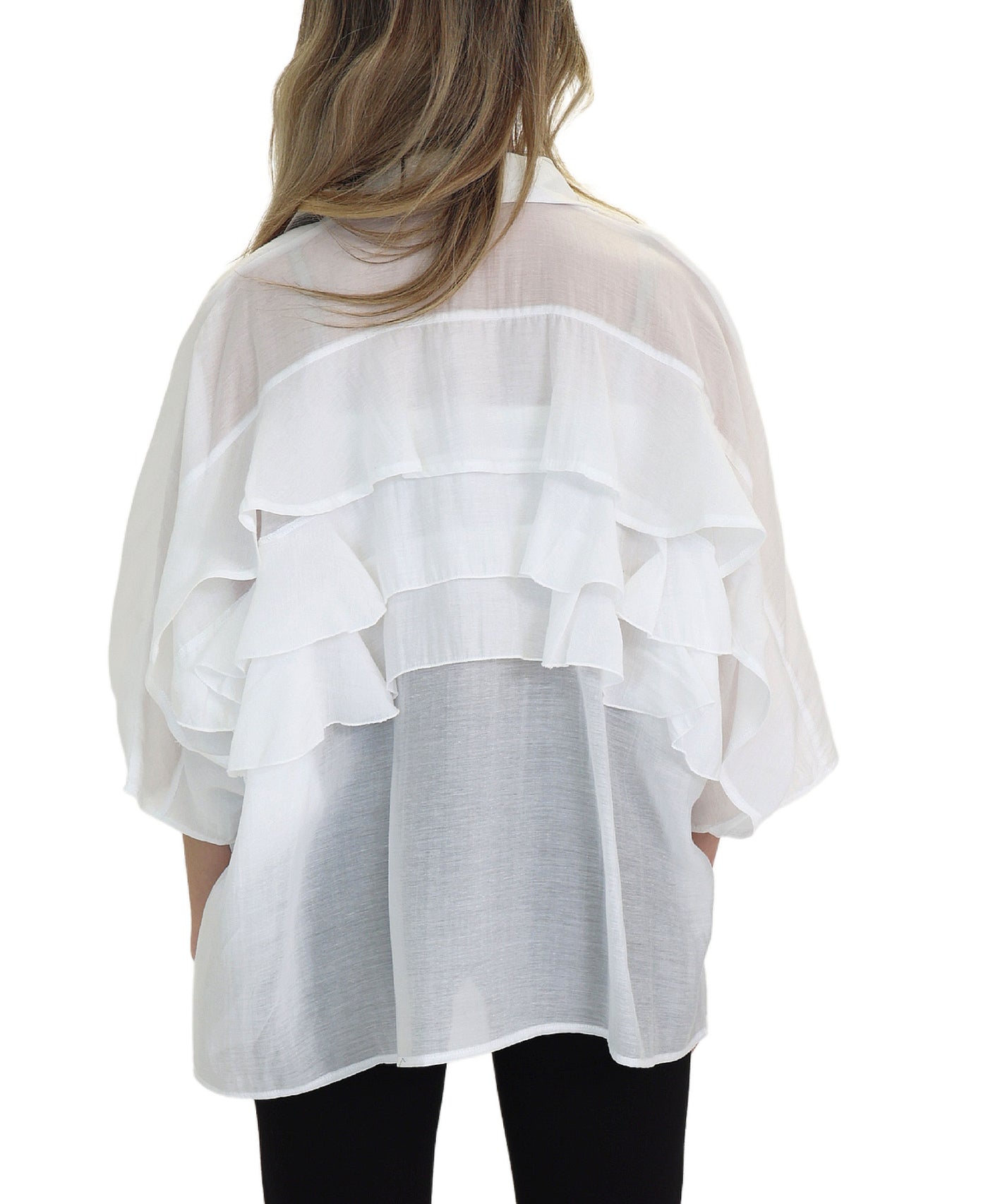Blouse w/ Ruffle Back view 2