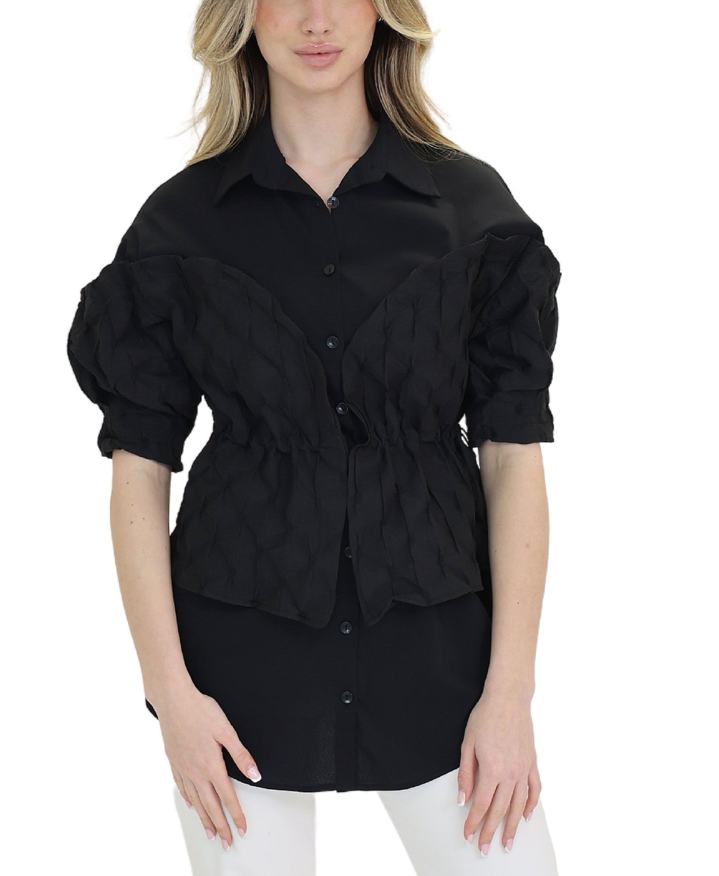 Blouse w/ Cinched Detail view 1