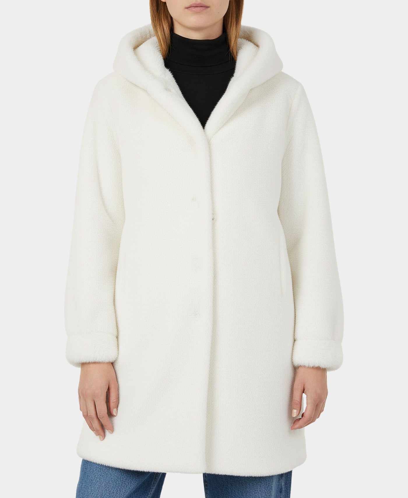 Faux Fur Hooded Jacket view 1