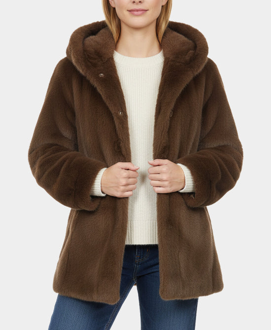 Faux Fur Hooded Jacket view 