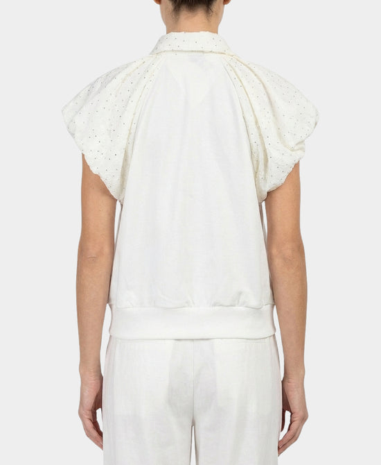 Sheer Overlay Top w/ Crystals view 2