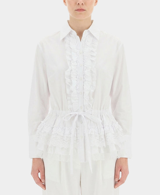 Blouse w/ Ruffle & Lace Trim view 1