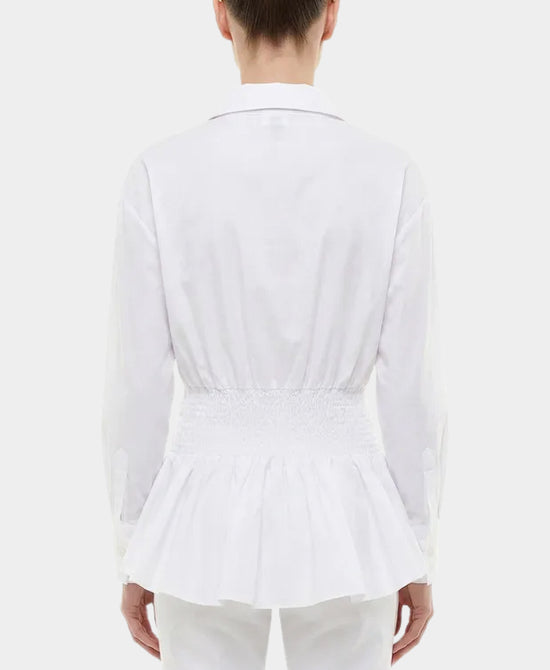 Solid Blouse w/ Ruched Detail view 2