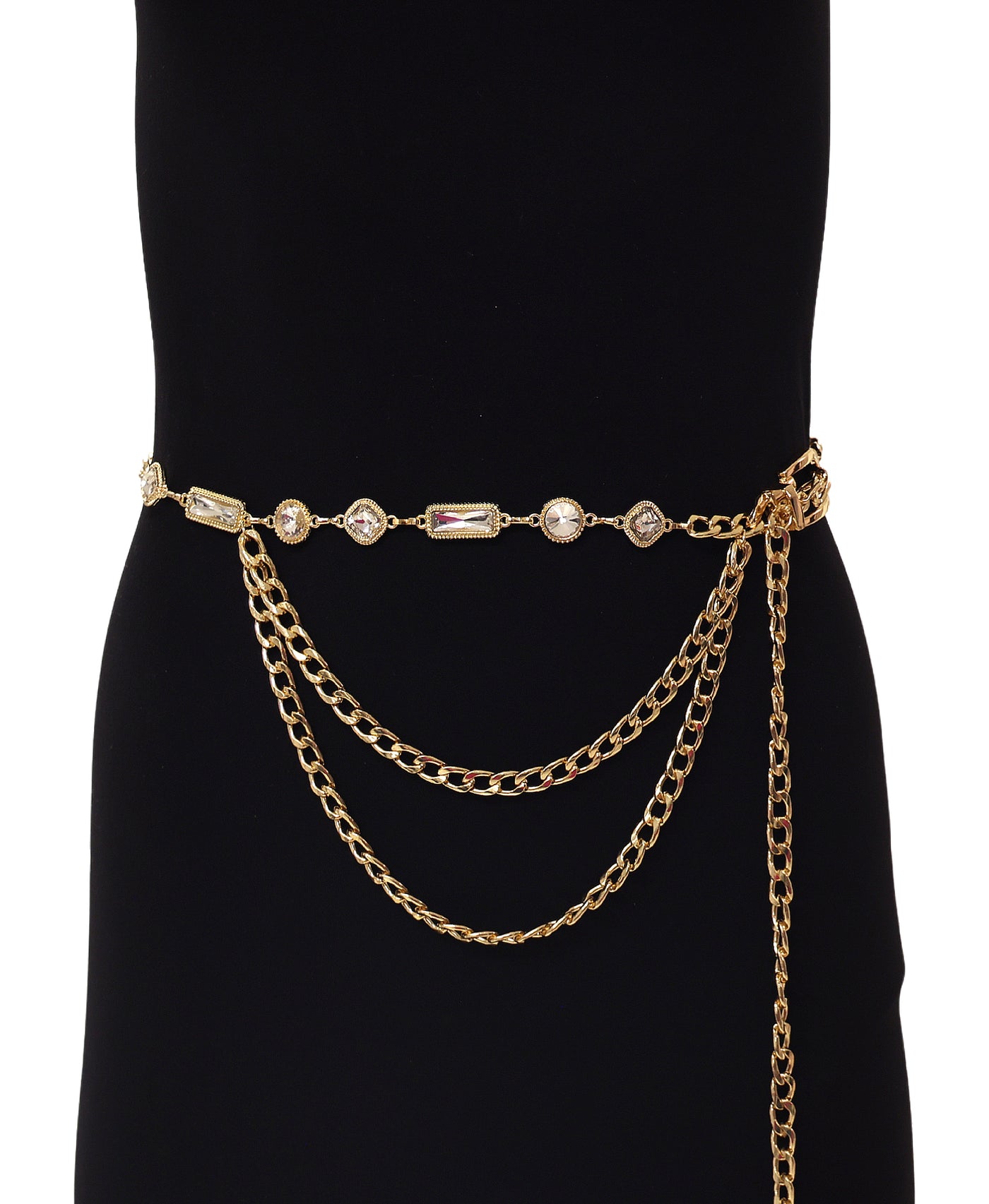 Rhinestone Chain Belt view 1