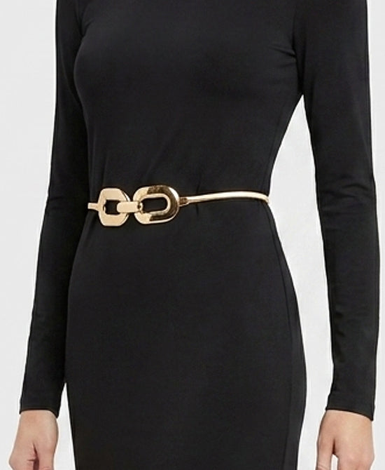 
Double Link Buckle Belt in GOLD view 1